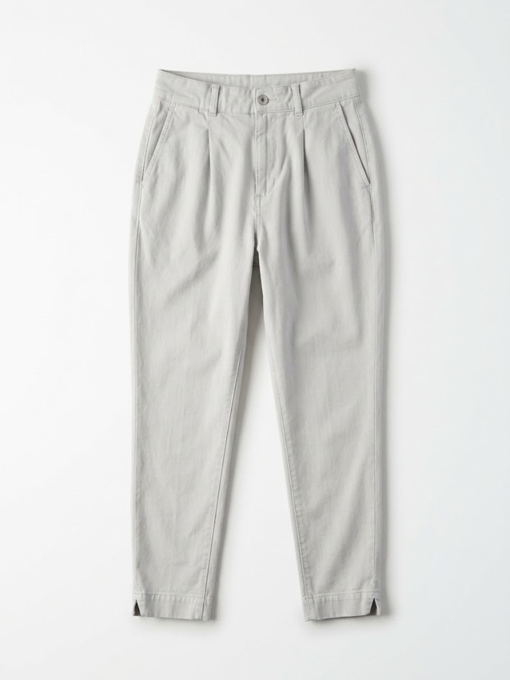 Paige Pleated Front Light Gray Jeans Pants size 29